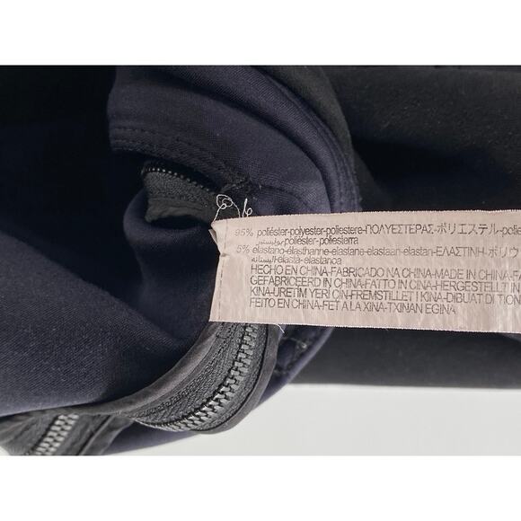 ZARA Men's Black Faux-Suede Pullover Half-Zip Long Sleeve Hooded Sweater SZ L-XL - Picture 11 of 12